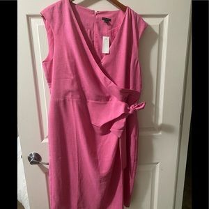 Ann Taylor brand new size 16 dress. Gorgeous color of subtle hot pink. Zip up.